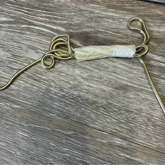 NWT Juicy‎ Couture Envelope Clutch Crossbody Bag Gold Chain Strap *FLAW* - Picture 5 of 12